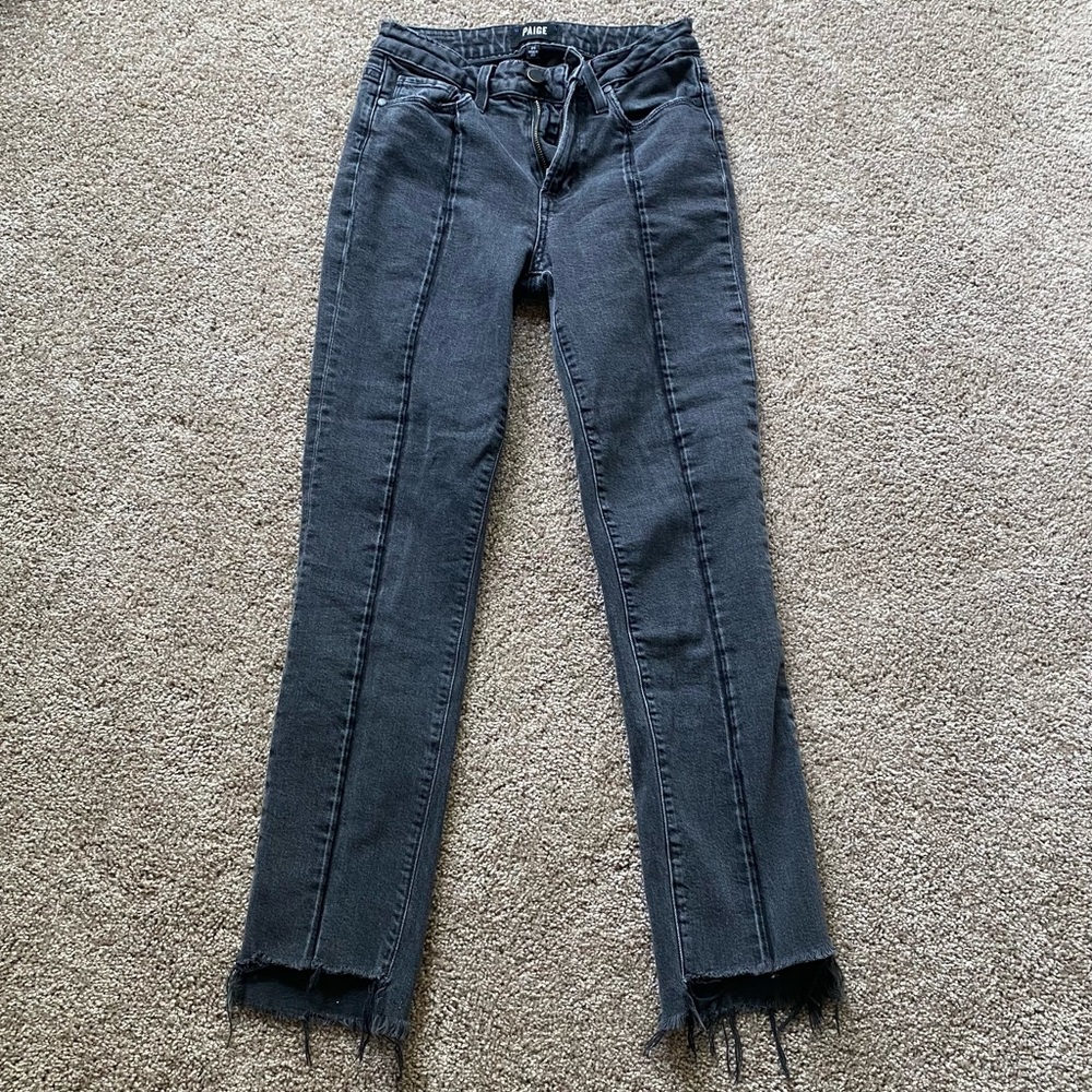 dark grey paige jeans